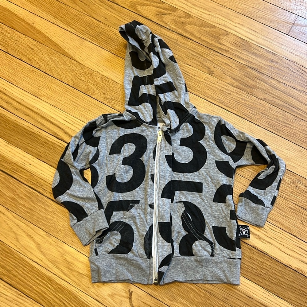 NUNUNU zip up hoodie. NWOT 12-18mos.